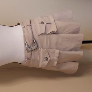 Like an Angel Tan Mini Skirt With Cargo Pockets